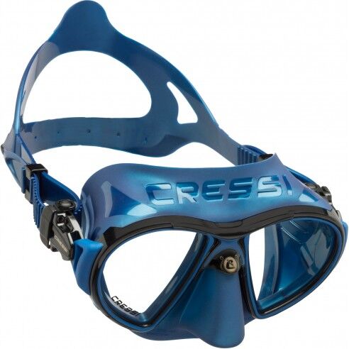 Cressi Maschera subacquea Zeus bivetro Blu