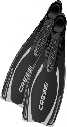 Cressi Pinne a scarpetta Reaction Pro Fins nere 44-45