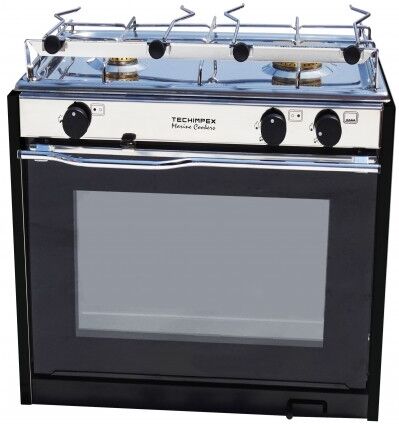 Techimpex Cucina a 2 fuochi Marina con forno