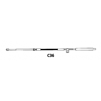 Cavo di controllo Ultraflex C36 - 12 piedi/3,66 m - Cavo di controllo per Mercury/Mariner Cavo di controllo Ultraflex C36 - 12 piedi/3,66 m - Cavo di controllo per Mercury/Mariner