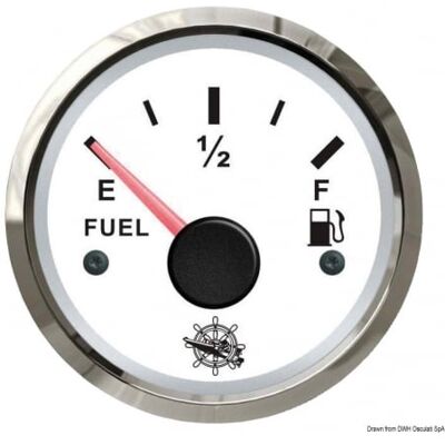 Osculati Indicatore di livello carburante 12/24 V 10-180 Ohm Bianco Grigio Osculati Indicatore di livello carburante 12/24 V 10-180 Ohm Bianco Grigio