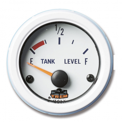 TREM Indicatore di livello fluidi 12 V 10-180 Ohm Bianco TREM Indicatore di livello fluidi 12 V 10-180 Ohm Bianco