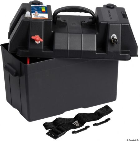 Osculati Power Center Deluxe Cassetta batteria power center DELUXE con dual USB