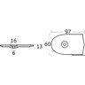 Osculati Piastrina per 6C/6D/8C Anodo a piastrina 6C/6D/8C