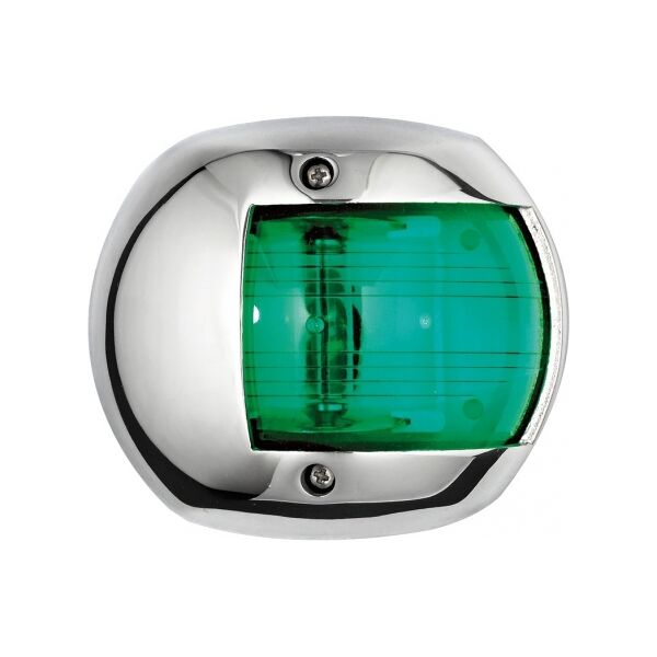 osculati luci di via compact 12 in aisi 316 lucidata a specchio fanale compact 12 inox verde