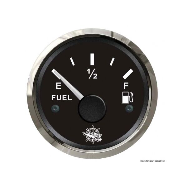 osculati indicatore di livello carburante 12/24 v 240-33 ohm grigio nero