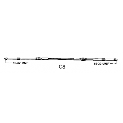 Cavo telecomando Ultraflex C8 - 34 piedi / 1037cm - Inboard/Outboard Cavo telecomando Ultraflex C8 - 34 piedi / 1037cm - Inboard/Outboard