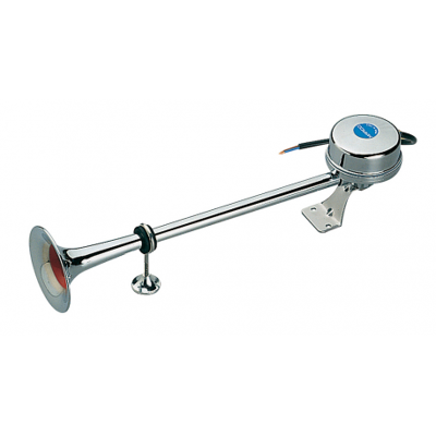 Marco Tromba elettromagnetica a cornetto in Acciaio inox 24 V Marco Tromba elettromagnetica a cornetto in Acciaio inox 24 V