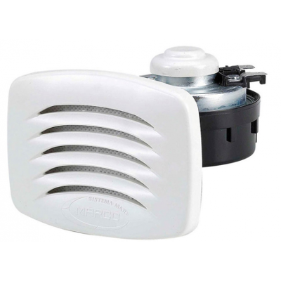 Marco Tromba elettromagnetica 12 V ad incasso in ASA bianco 12 V Marco Tromba elettromagnetica 12 V ad incasso in ASA bianco 12 V
