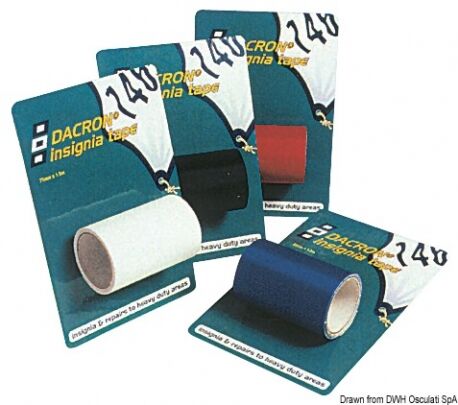 PSP Marine tapes Nastro autoadesivo PSP Dacron Insigna per riparazioni Nastro adesivo 75 mm x 1,5 m blu