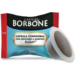 Borbone 100 Capsule Bialetti Compatibili Caffè Rosso