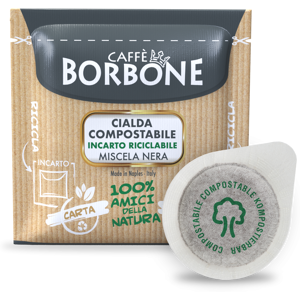 Borbone 600 Cialde Nero ESE in Carta Filtro 44 mm