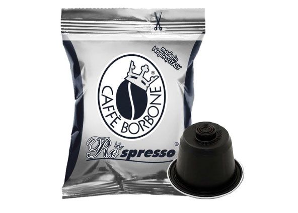 Borbone 50 Caffè Respresso Nera Capsule Compatibili Nespresso