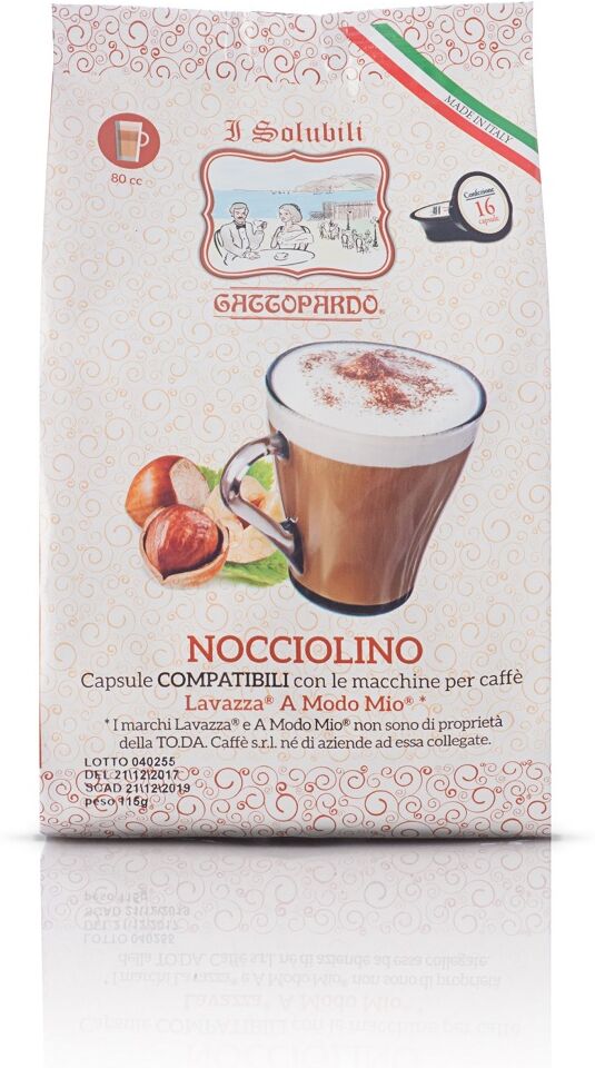 ToDa 16 Capsule A Modo Mio Gattopardo Nocciolino Compatibili