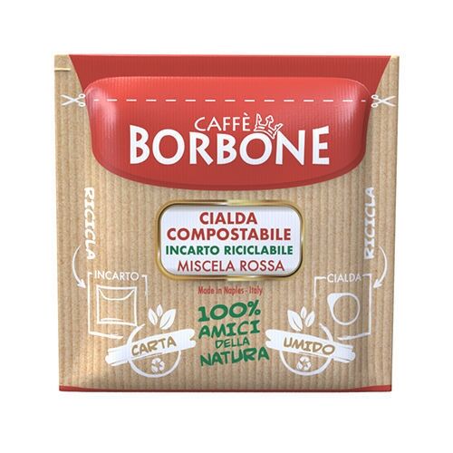 Borbone 50 Caffè Rossa Cialde ESE in Carta Filtro 44 mm
