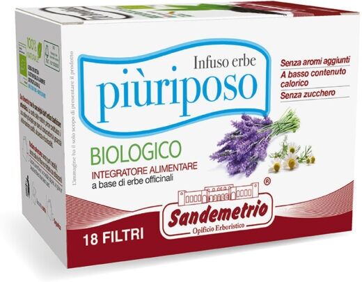 Sandemetrio 18 Filtri di Infuso Più Riposo BIO