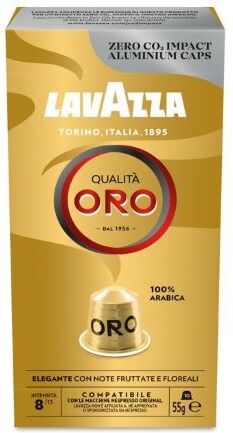 Lavazza 10 Capsule Qualità Oro Compatibili Nespresso int 8 Alluminio