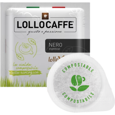 Lollo Caffè 100 Capsule Nere ESE - Capsule di Caffè Lollo Caffè 100 Capsule Nere ESE - Capsule di Caffè