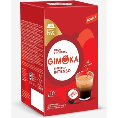 Gimoka 36 Capsule Intenso A Modo Mio Compatibili Gimoka 36 Capsule Intenso A Modo Mio Compatibili
