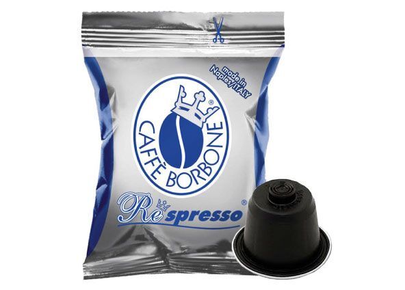 Borbone 50 Caffè Respresso Blu Capsule Compatibili Nespresso