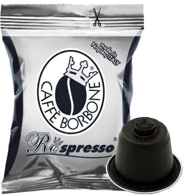 Borbone 50 Caffè Respresso Nera Capsule Compatibili Nespresso