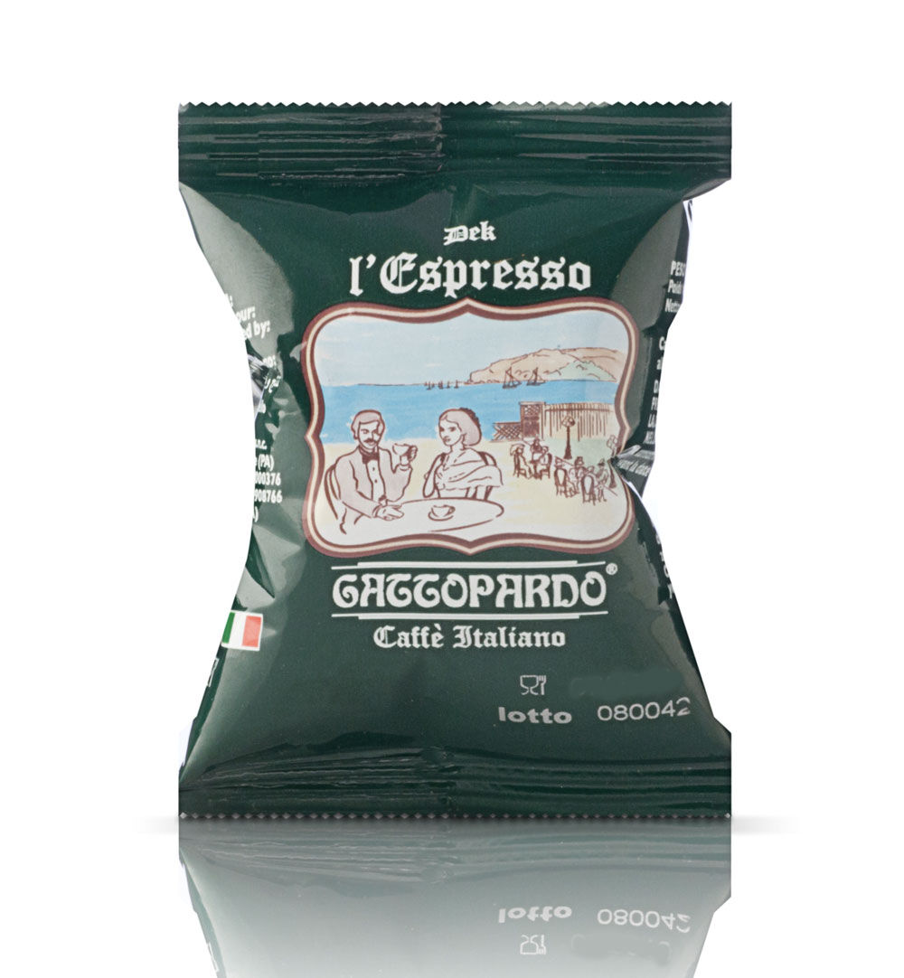 ToDa 100 Capsule Nespresso Gattopardo Dek Compatibili