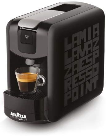 Lavazza Macchina da Caffè EP Mini Espresso Point NERA + 100 Capsule Originali Crema e Aroma