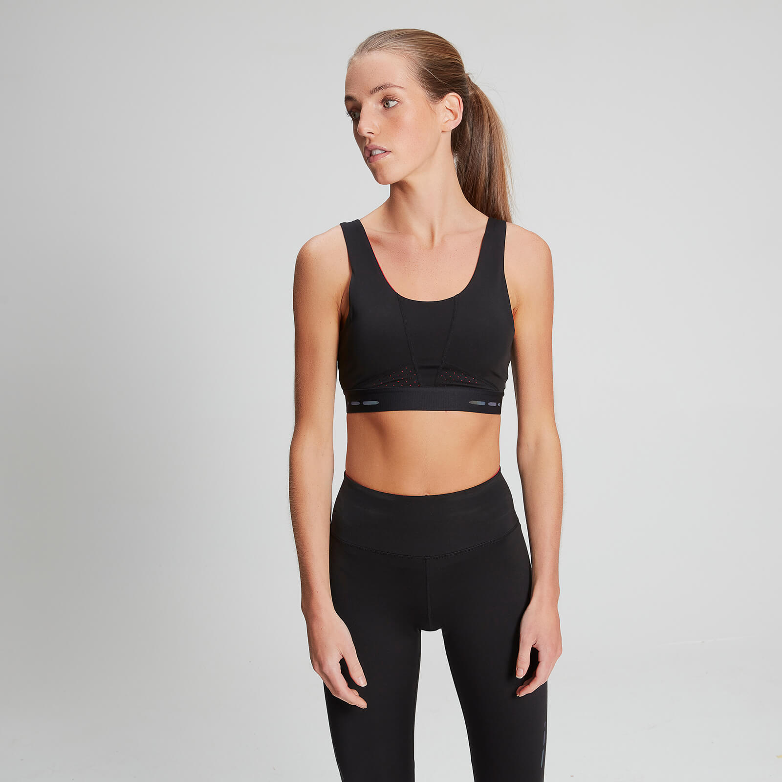 Mp Reggiseno sportivo Power Ultra - Black/Danger - XS Mp Reggiseno sportivo Power Ultra - Black/Danger - XS