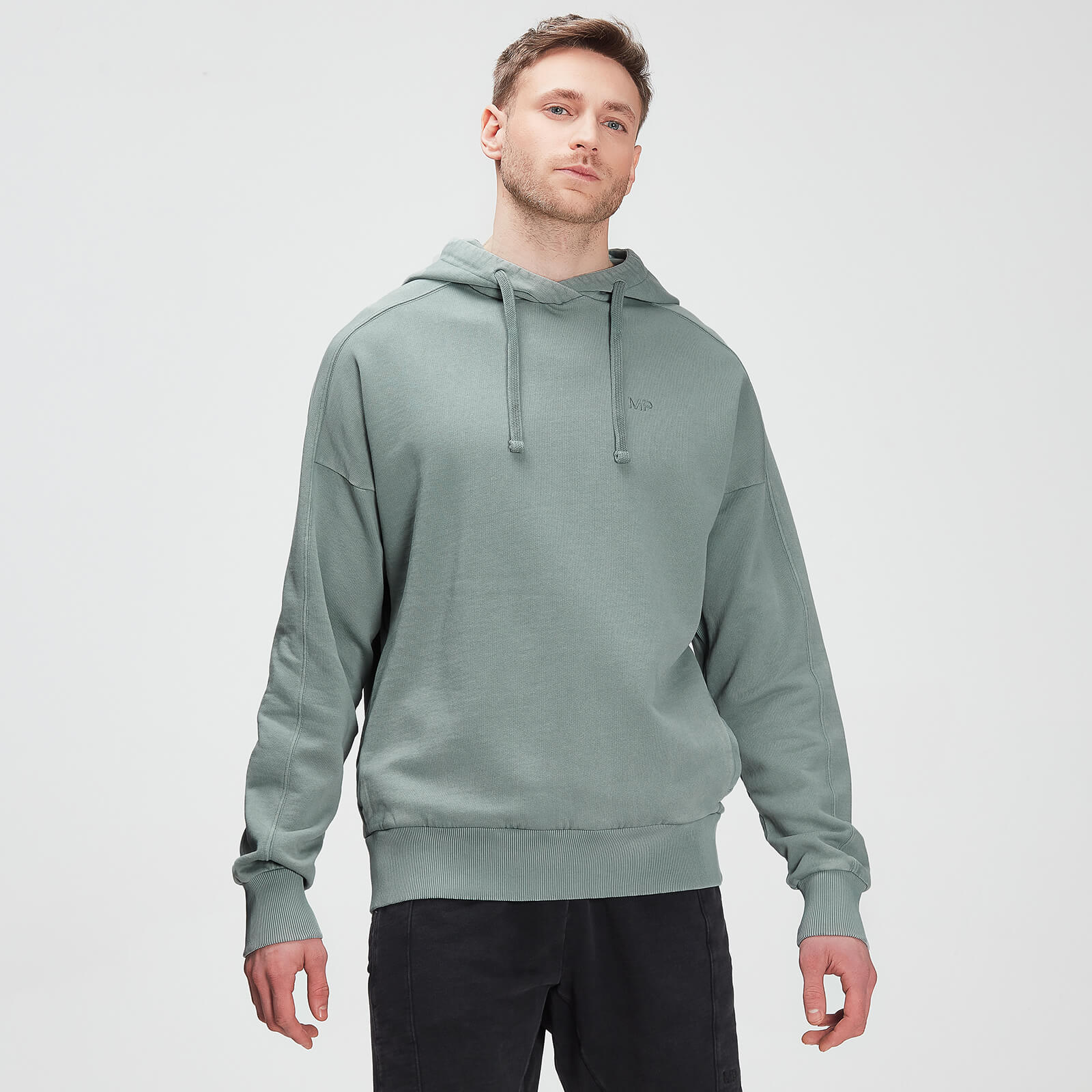 Mp Men's Raw Training Hoodie – Washed Green - XL Mp Men's Raw Training Hoodie – Washed Green - XL