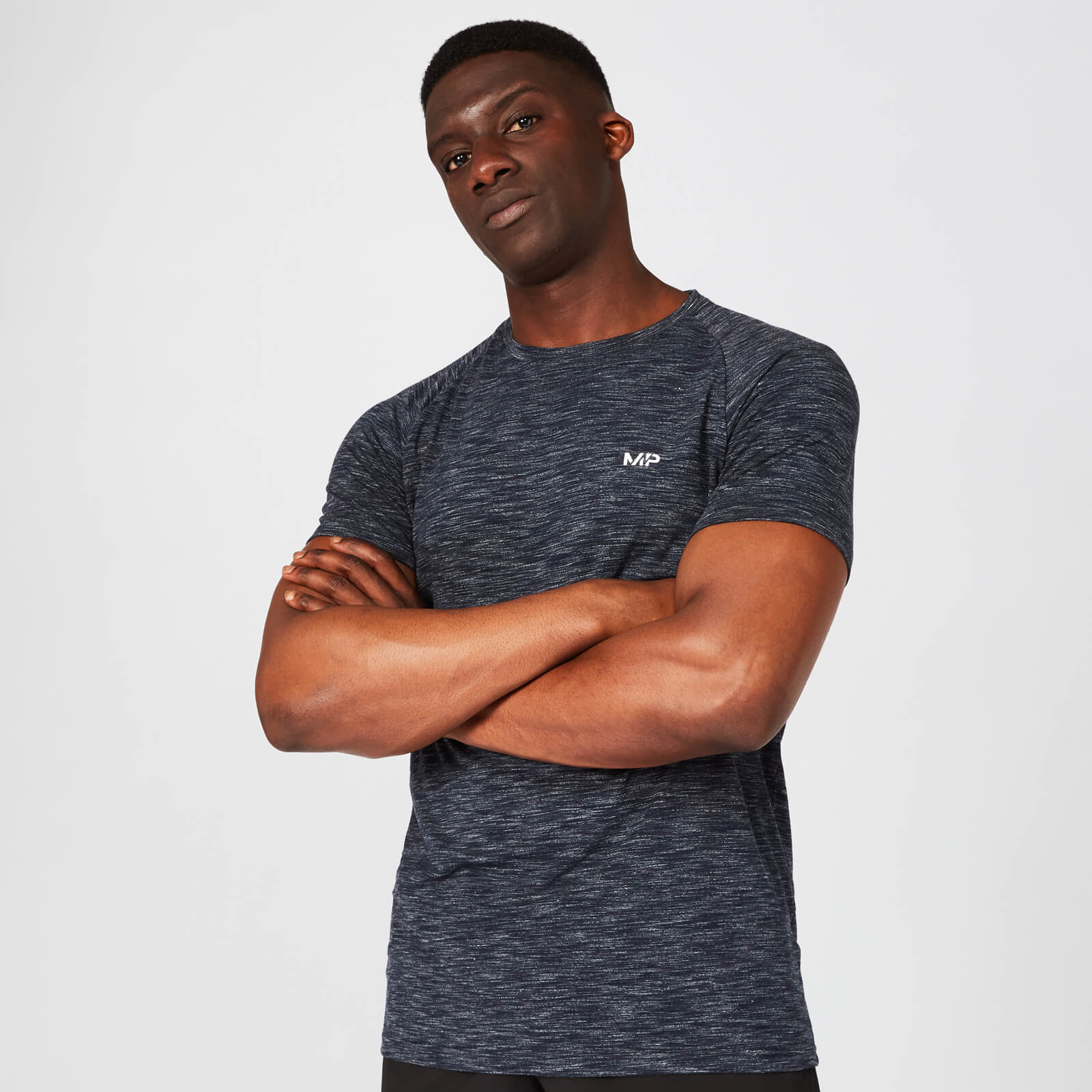 Mp Men's Performance T-Shirt - Navy Marl - XS Mp Men's Performance T-Shirt - Navy Marl - XS