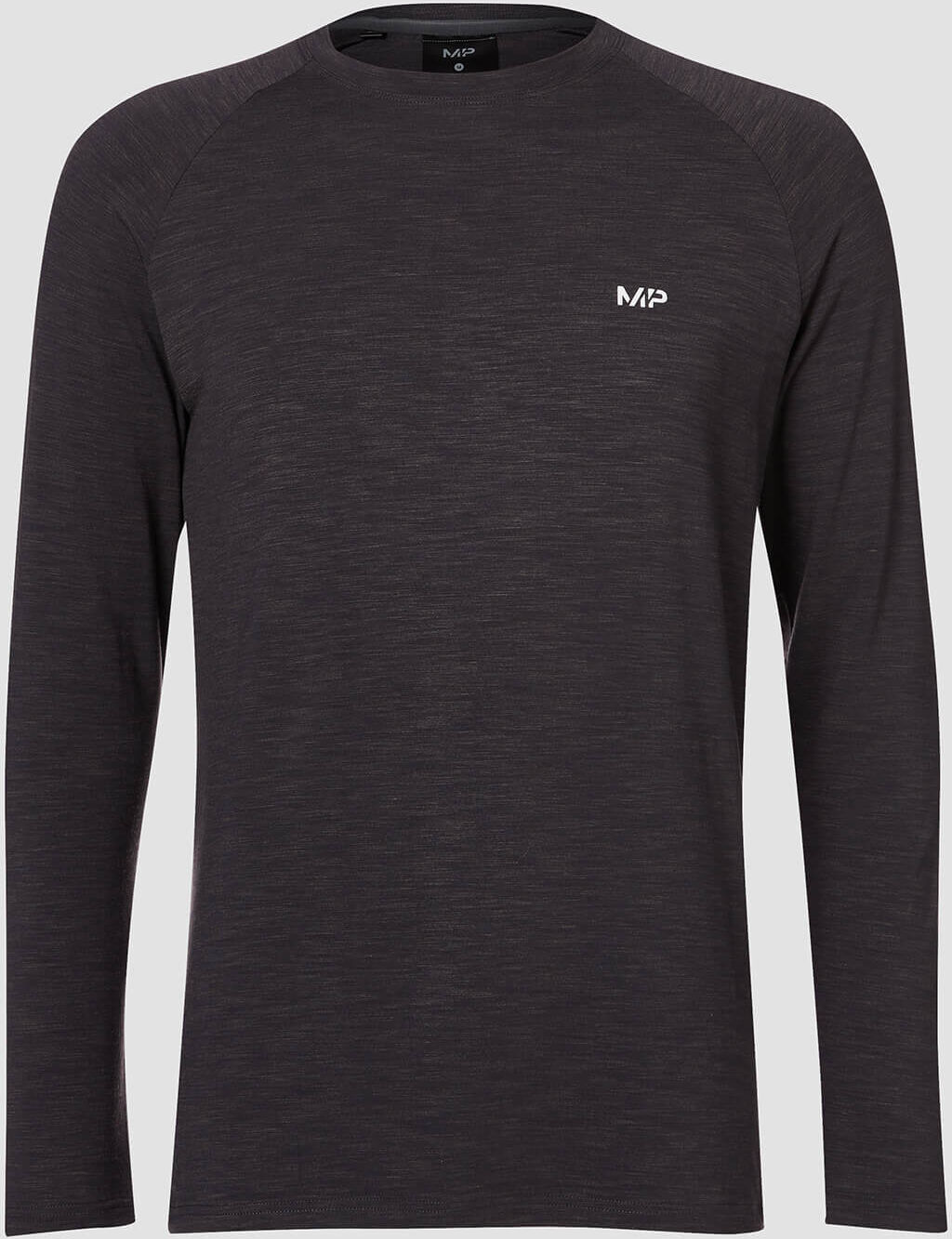 Myprotein T-shirt Performance Long-Sleeve MP - Nero mélange - XS Myprotein T-shirt Performance Long-Sleeve MP - Nero mélange - XS