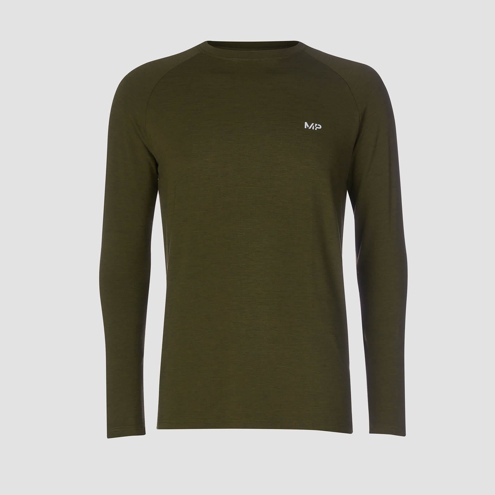 Myprotein T-shirt Performance Long Sleeve MP - Verde militare/Nero - S Myprotein T-shirt Performance Long Sleeve MP - Verde militare/Nero - S