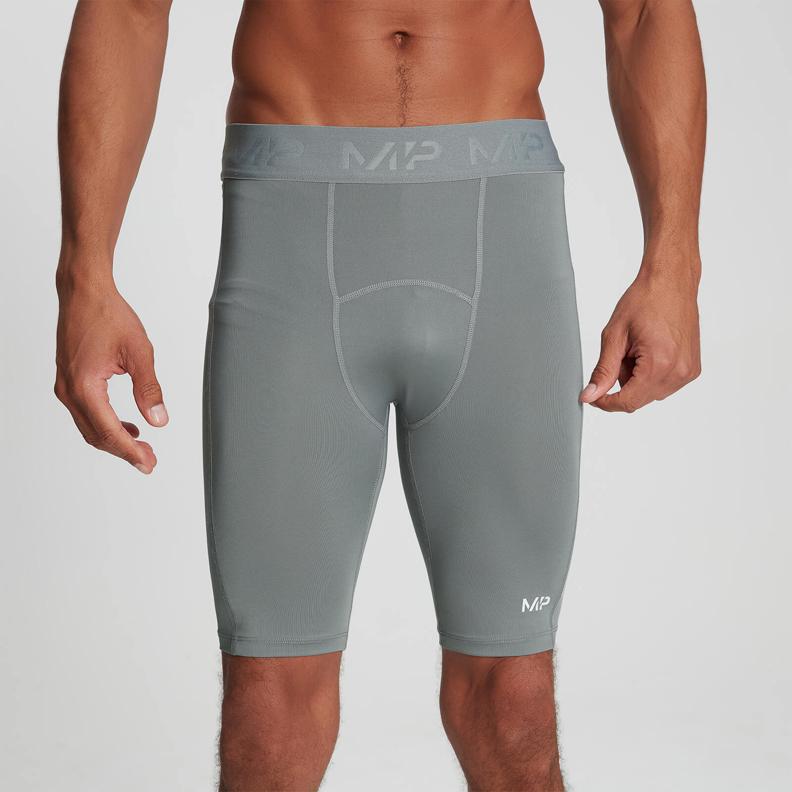 Mp Pantaloncini aderenti  Base Layer da uomo - Storm - XXS Mp Pantaloncini aderenti  Base Layer da uomo - Storm - XXS