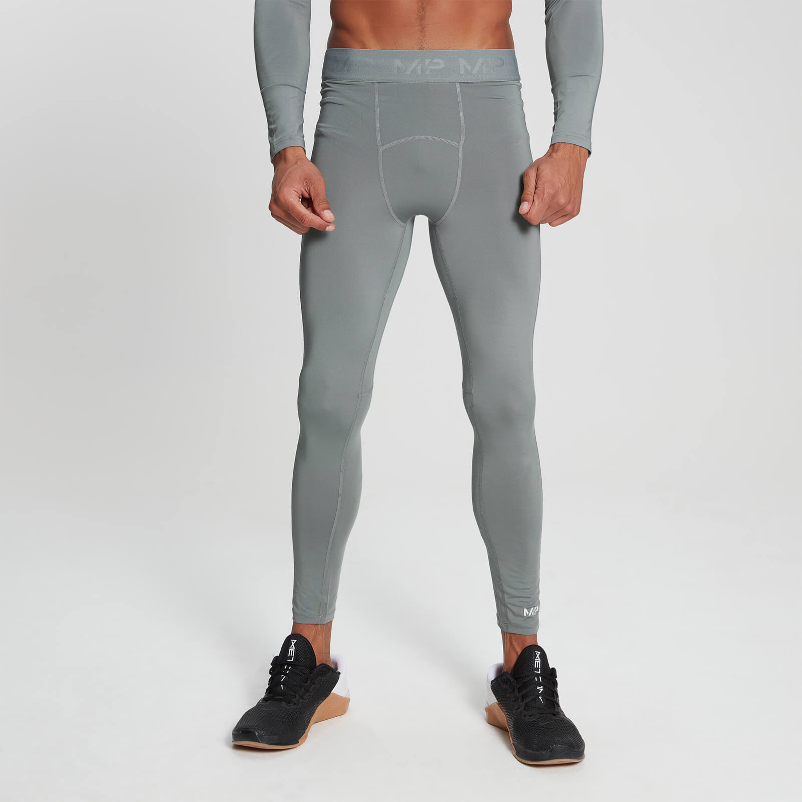 Mp Leggings aderenti  Base Layer da uomo - Storm - XXS Mp Leggings aderenti  Base Layer da uomo - Storm - XXS