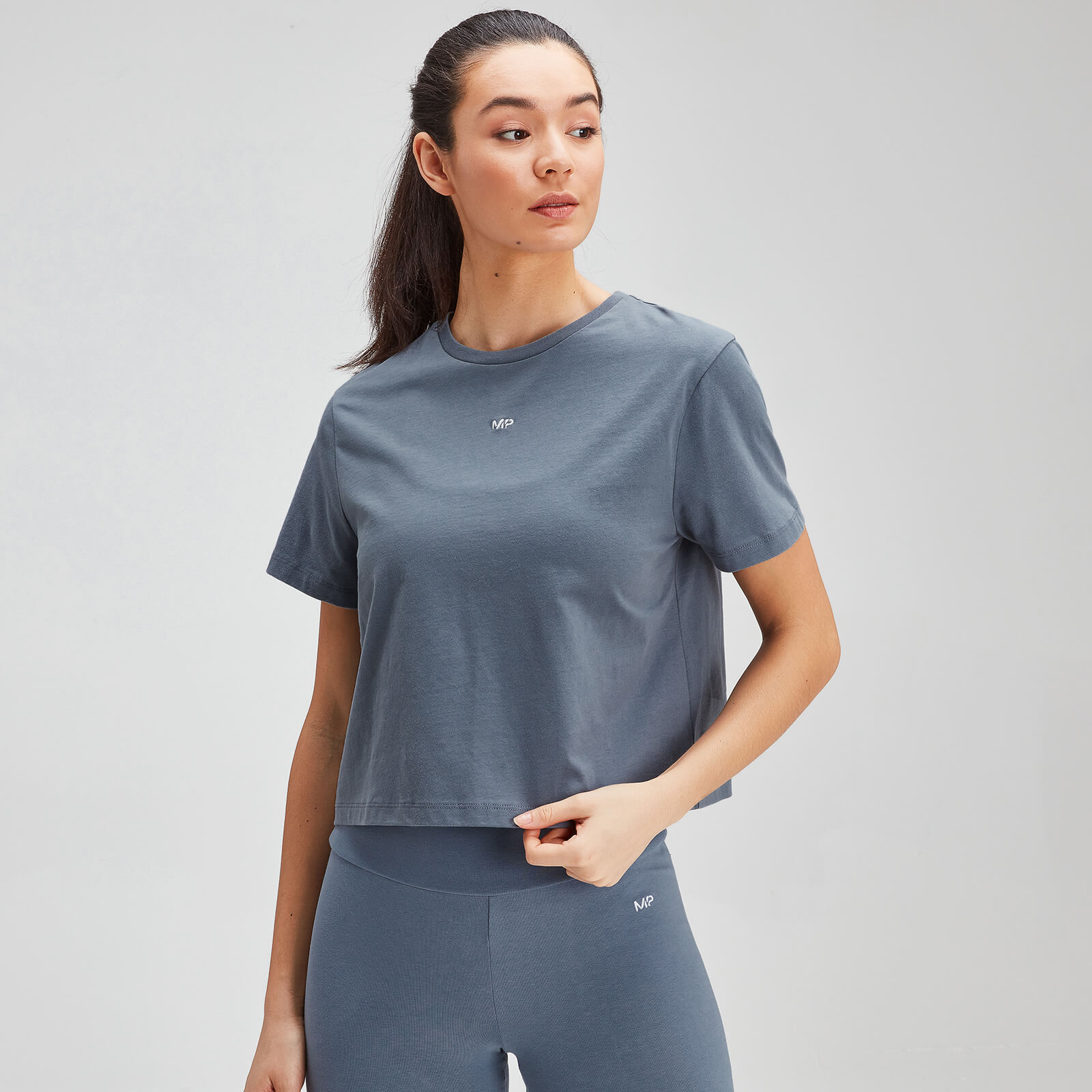 Mp Women's Essentials Cropped T-Shirt - Galaxy - L Mp Women's Essentials Cropped T-Shirt - Galaxy - L
