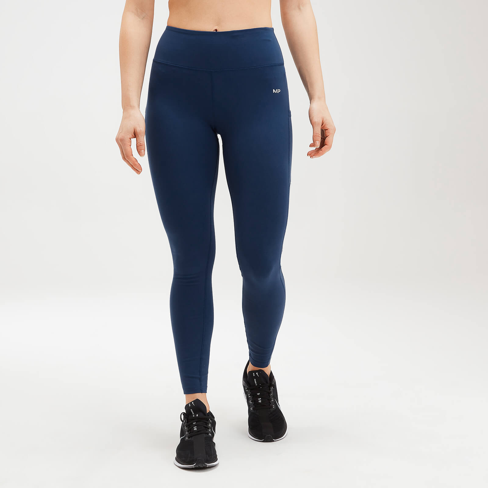 Mp Women's Power Mesh Leggings - Dark Blue - L Mp Women's Power Mesh Leggings - Dark Blue - L