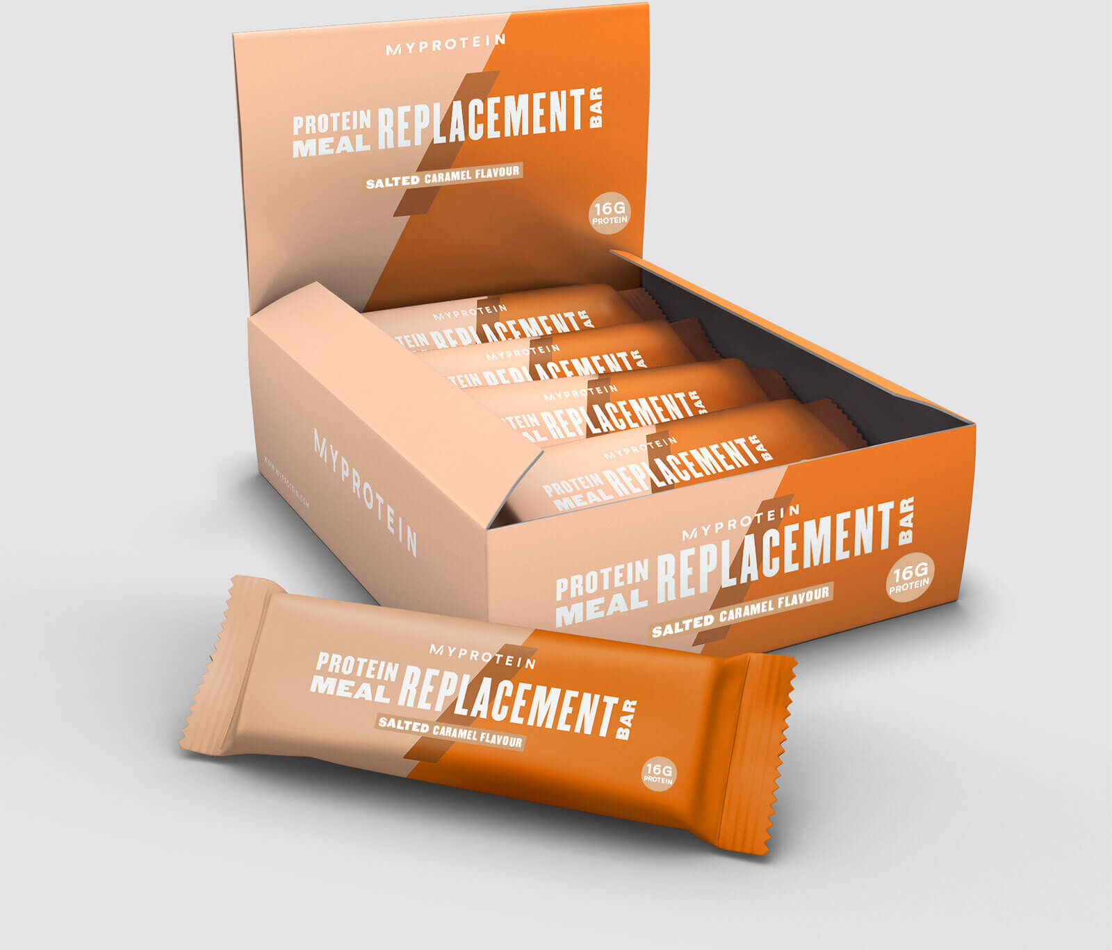 Myprotein Barretta Proteica Sostitutiva del Pasto - 12 x 65g - Caramello salato Myprotein Barretta Proteica Sostitutiva del Pasto - 12 x 65g - Caramello salato