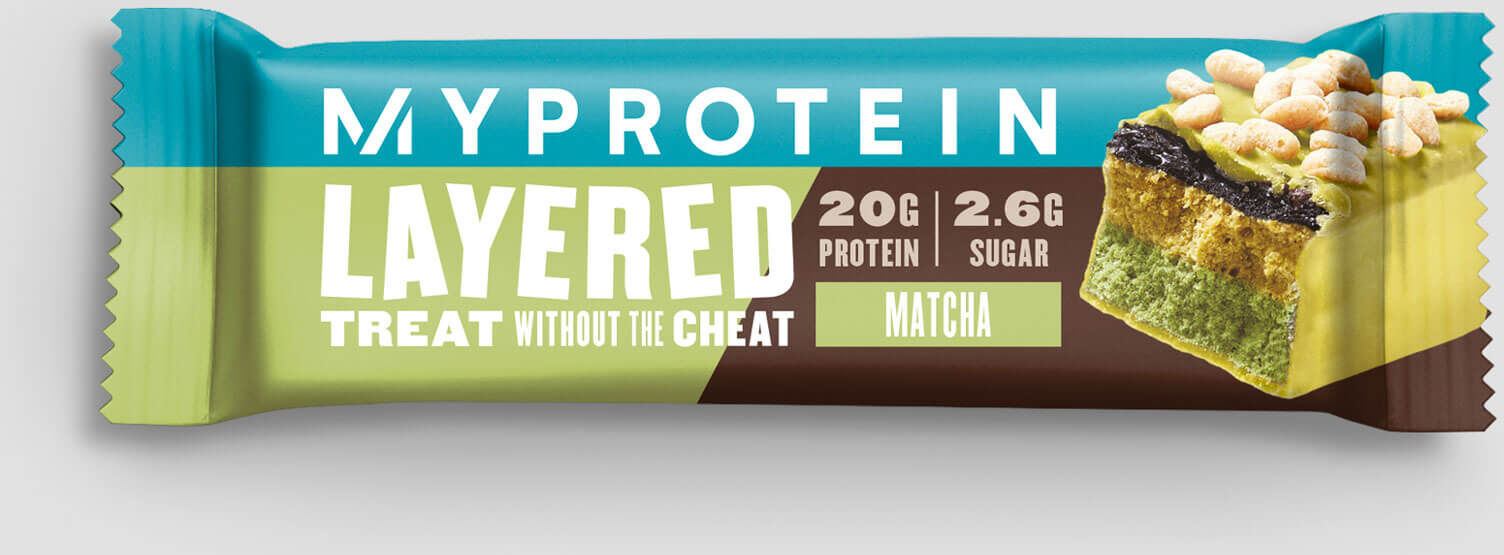 Myprotein Barretta proteica a 6 strati - 60g - Matcha Myprotein Barretta proteica a 6 strati - 60g - Matcha