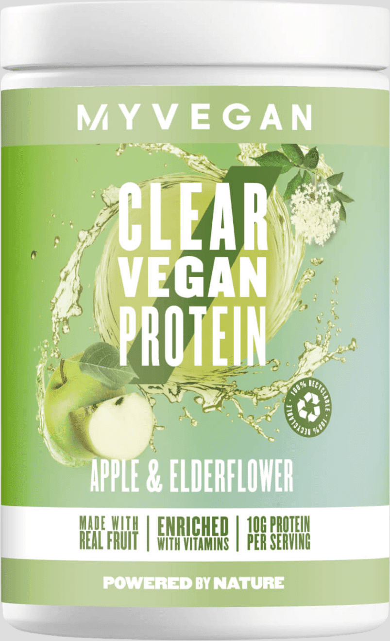 Myvegan Clear Vegan Protein - 20servings - Apple & Elderflower Myvegan Clear Vegan Protein - 20servings - Apple & Elderflower