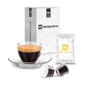 Neroristretto 50 Capsule Singole Compatibili Nespresso®* Puro Arabica