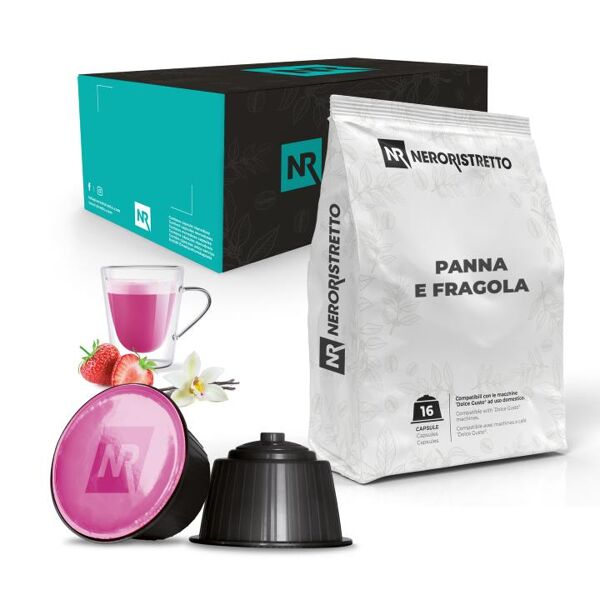 neroristretto 32 capsule compatibili dolce gusto®* panna e fragola