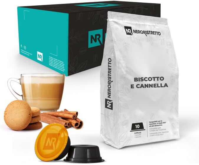 neroristretto 50 capsule compatibili modo mio®* cappuccino biscotto e cannella