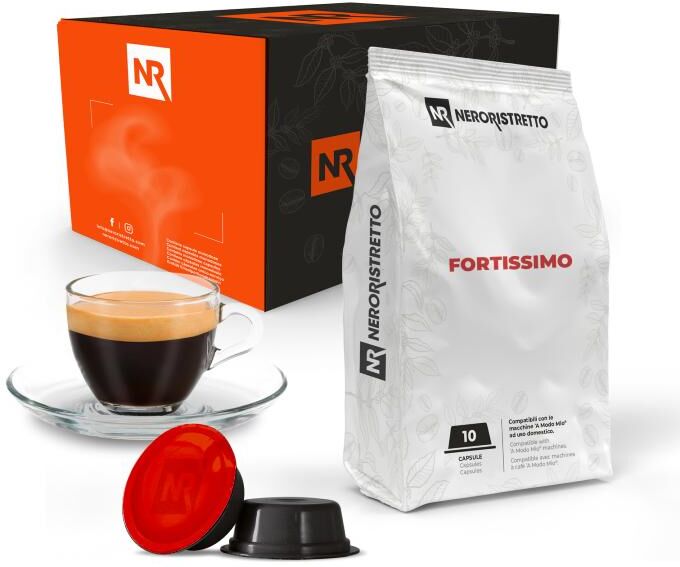 Neroristretto 100 Capsule Compatibili A Modo Mio®* Fortissimo