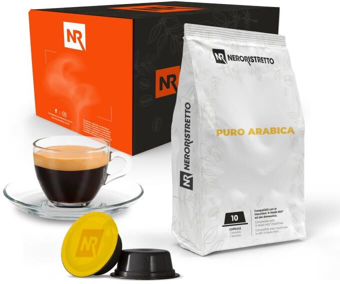 Neroristretto 100 Capsule Compatibili A Modo Mio®* Puro Arabica