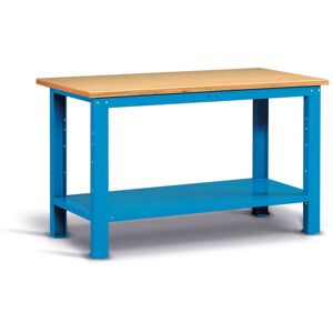 Socepi Banco da Lavoro con Piano in Legno 150 cm Blu