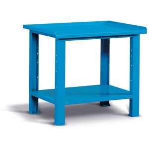 Socepi Banco da Lavoro con Piano in Legno 100 cm Blu