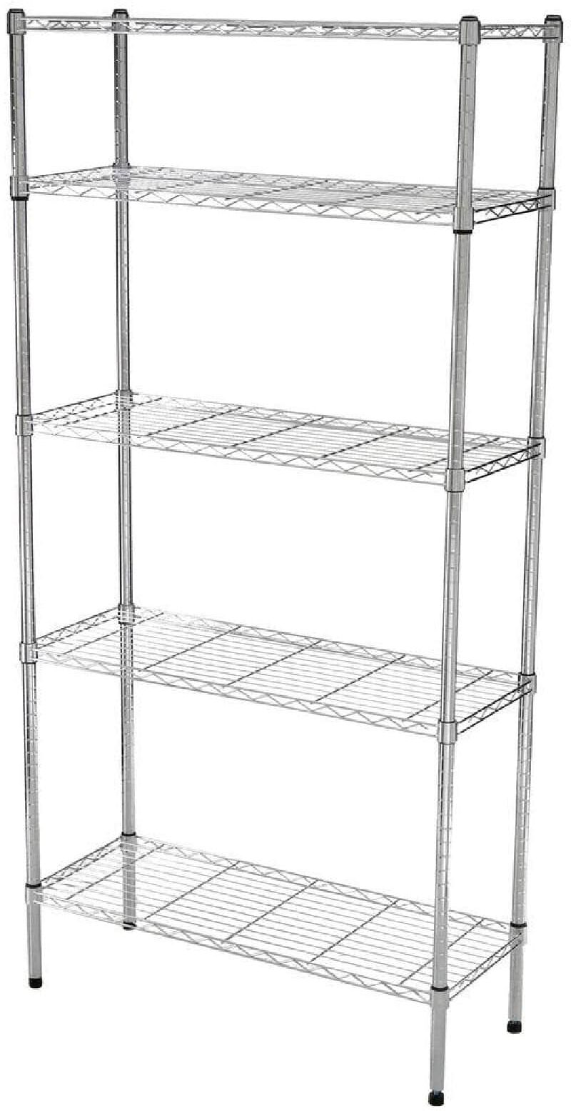 Socepi Scaffale in acciaio cromato 45 X 75 cm H90 3 ripiani