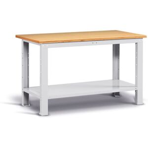 Socepi Banco da Lavoro con Piano in Legno 150 cm Grigio