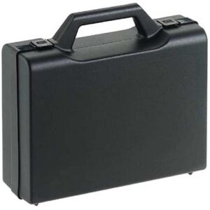 Socepi Valigetta in plastica design moderno ed elegante mod.17024 senza spugne colore nero dim. esterne 24x18xh7,5cm