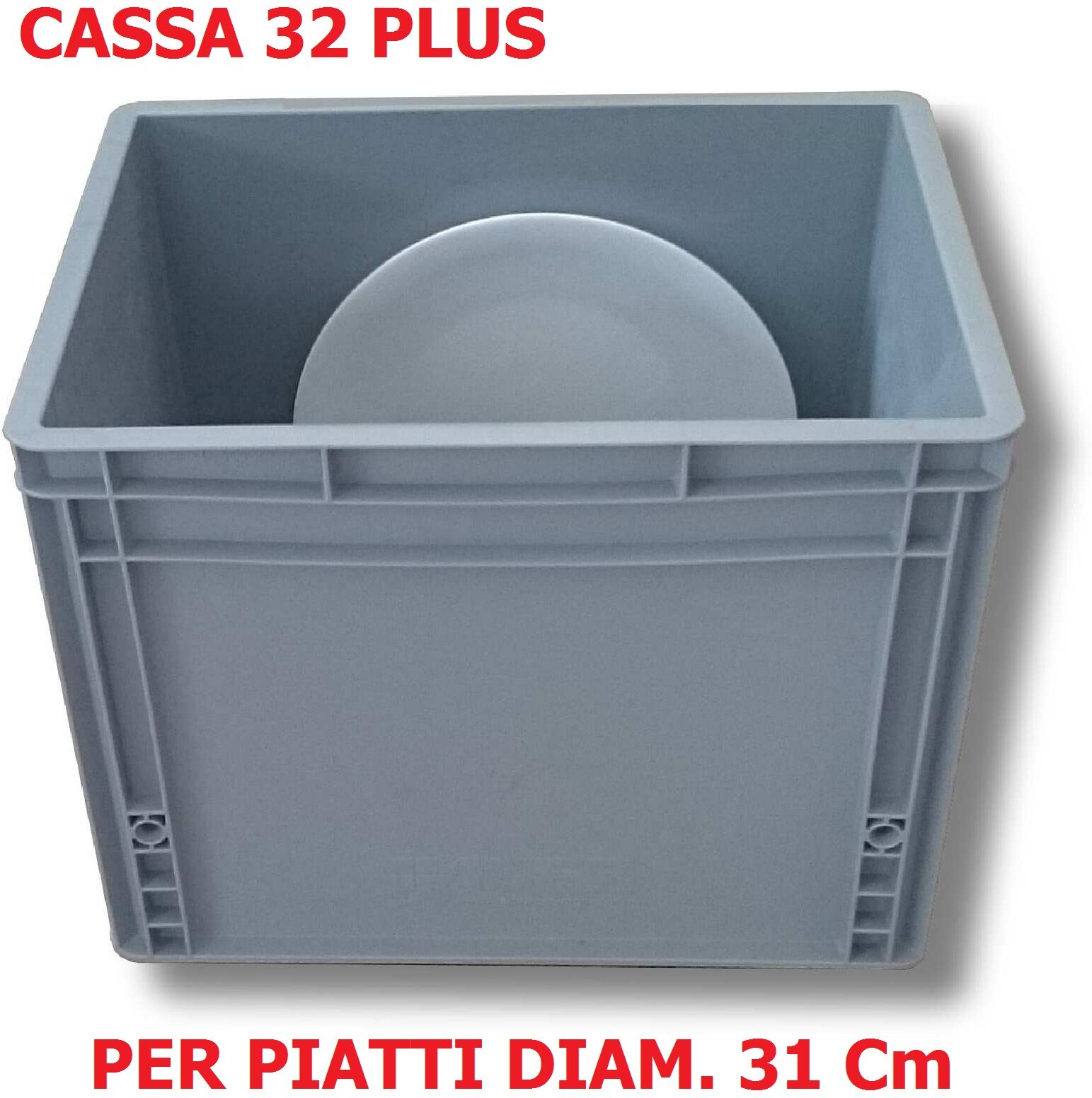 socepi contenitori plastica rettangolari delta mec 33x40 cm capacitÃ  32 l